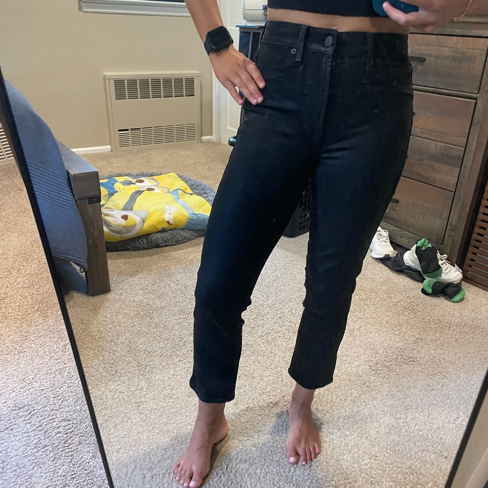 7 for all Mankind Women’s Leather Coated Jeans